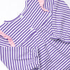 Bonnie Long Sleeve Bubble, Purple Stripe