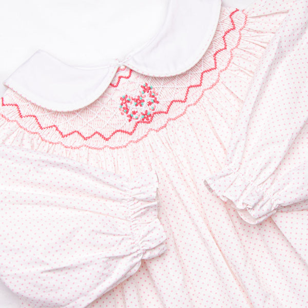 Decorative Delivery Smocked Legging Set, Pink