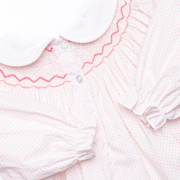 Decorative Delivery Smocked Legging Set, Pink