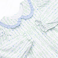Streamside Sprouts Dress, Green