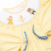 Blushing Beauty Smocked Diaper Set, Yellow