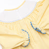 Blushing Beauty Smocked Diaper Set, Yellow
