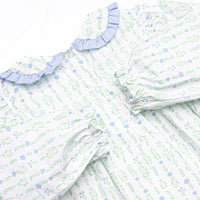 Streamside Sprouts Dress, Green