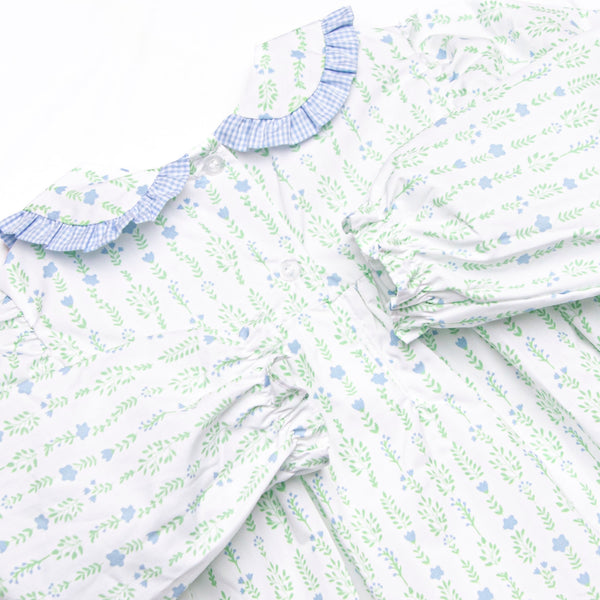 Streamside Sprouts Dress, Green