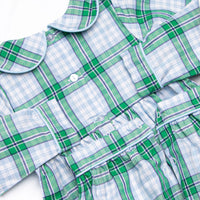 Waddles and Wags Smocked Romper, Blue
