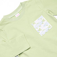 Clear Lake Catch Long Sleeve Short Set, Green