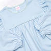 Caitlyn Pima Long Sleeve Bubble, Blue and Mint Stripe