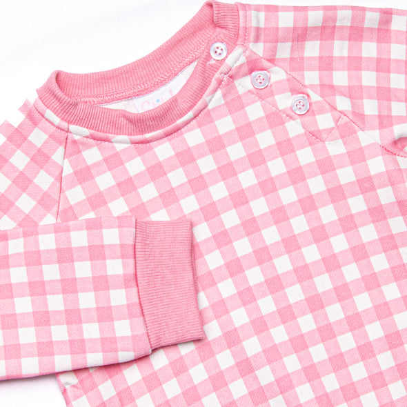 Charlee Check Sweatshirt Bubble, Pink