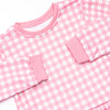 Charlee Check Drop Waist Sweatshirt, Pink