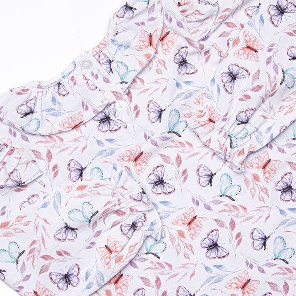 Whispering Wings Diaper Set, Purple