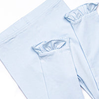 Bellflower Beauty Ruffle Collar Legging Set, Blue