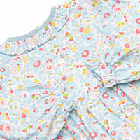 Pumpkin and Poults Smocked Legging Set, Blue