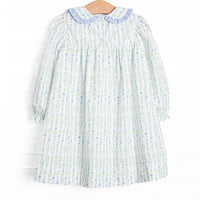 Streamside Sprouts Dress, Green