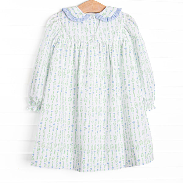 Streamside Sprouts Dress, Green