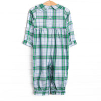 Waddles and Wags Smocked Romper, Blue