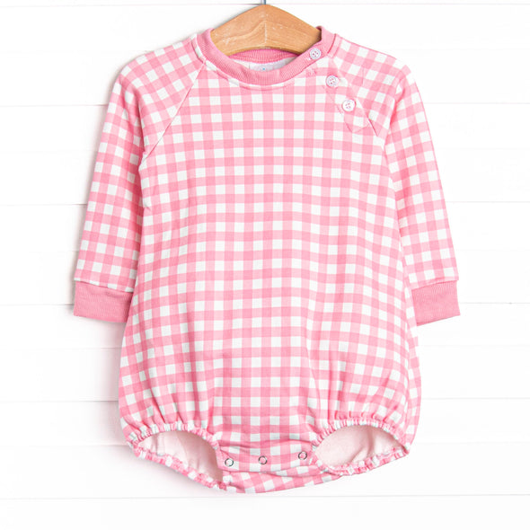 Charlee Check Sweatshirt Bubble, Pink