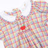 Perfect Grade Plaid Smocked Dress, Red