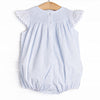 Daisies Go By Smocked Bubble, Blue