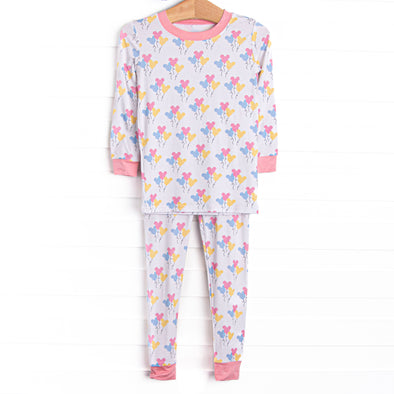 Mouse in the House Bamboo Pajama Set, Pink