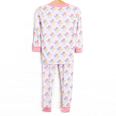 Mouse in the House Bamboo Pajama Set, Pink