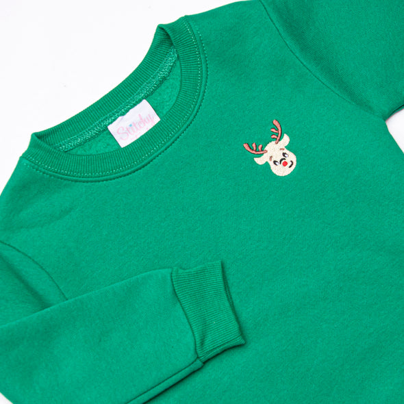 Doorbuster: Reindeer Sweatshirt, Green