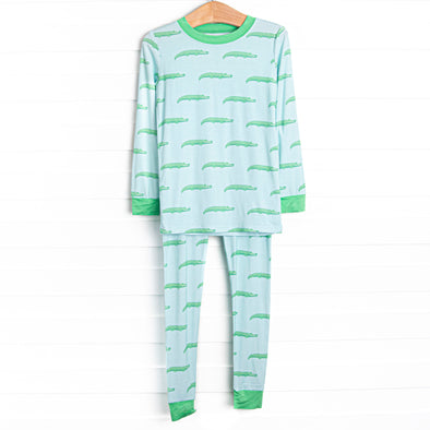 St. Augustine Bamboo Pajama Set, Blue