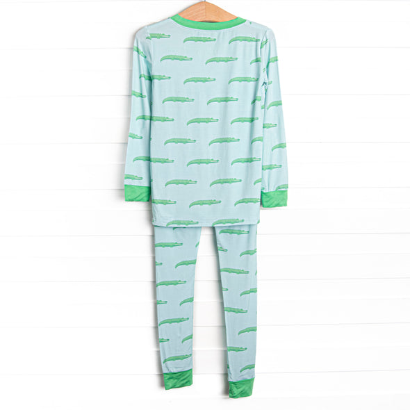 St. Augustine Bamboo Pajama Set, Blue