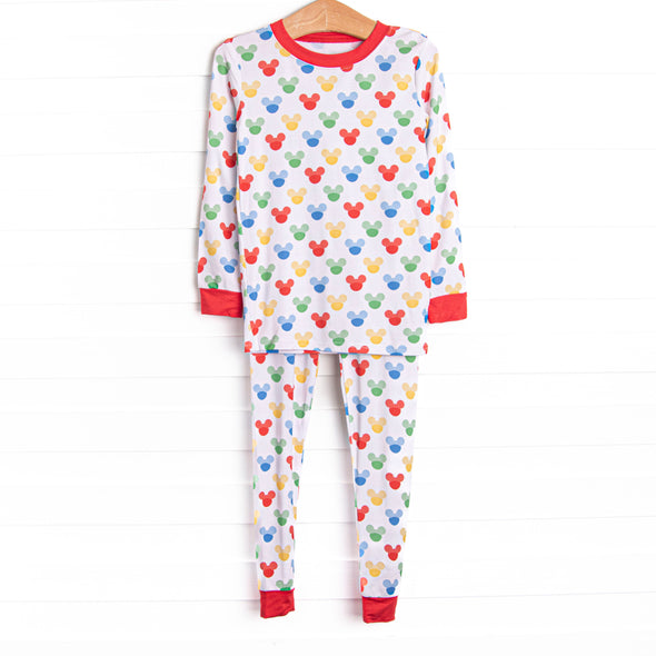 Magic Dreamland Bamboo Pajama Set, Red