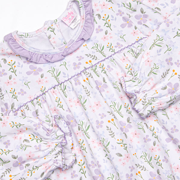Picking Wildflowers Romper, Purple