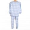 Chandler Check Bamboo Pajama Set, Blue