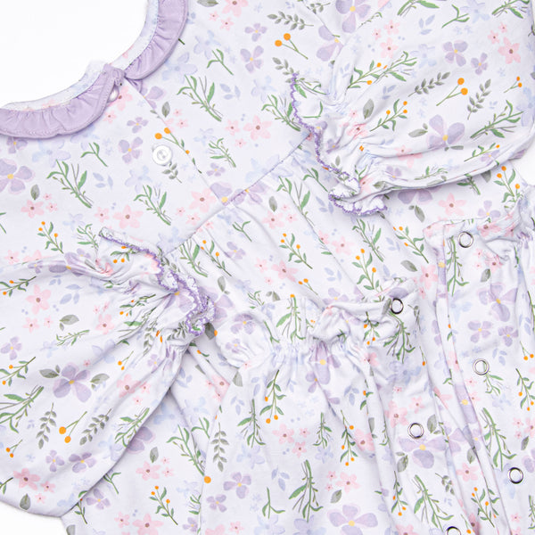 Picking Wildflowers Romper, Purple