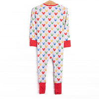 Magic Dreamland Bamboo Zippy Pajama, Red