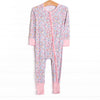 Sunset Florals Bamboo Zippy Pajama, Pink