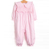 Blushing Bouquet Smocked Romper, Pink