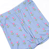 Tulip Blooms Bamboo Pajama Short Set, Blue