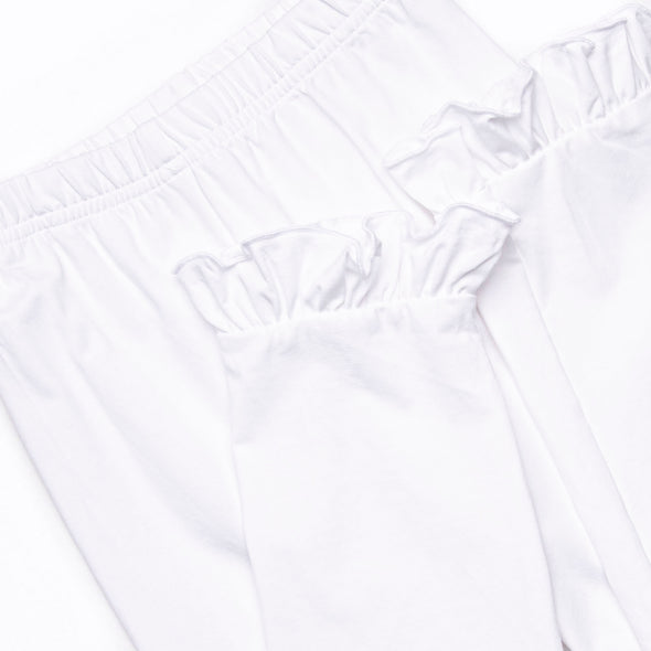 Blushing Bouquet Smocked Ruffle Legging Set, Pink