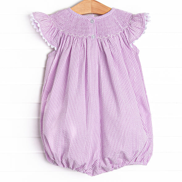 Daisies Go By Smocked Bubble, Lavender