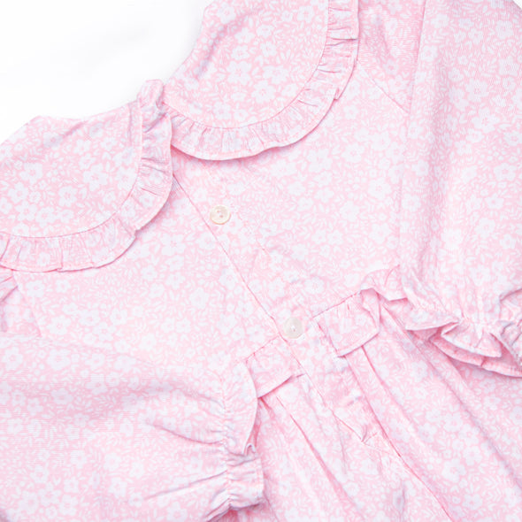 Blushing Bouquet Smocked Ruffle Legging Set, Pink