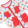 Magic Dreamland Bamboo Zippy Pajama, Red