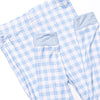 Chandler Check Bamboo Pajama Set, Blue