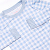 Chandler Check Bamboo Pajama Set, Blue
