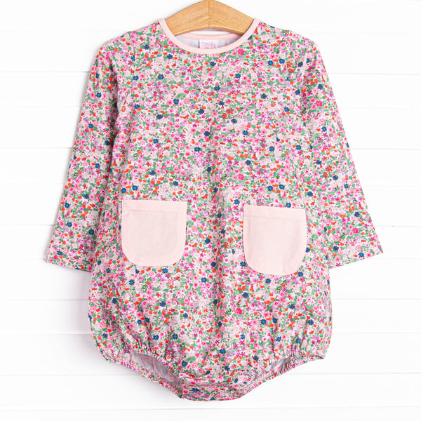 Hand-Painted Petals Pocket Bubble, Pink