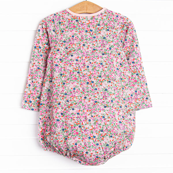 Hand-Painted Petals Pocket Bubble, Pink