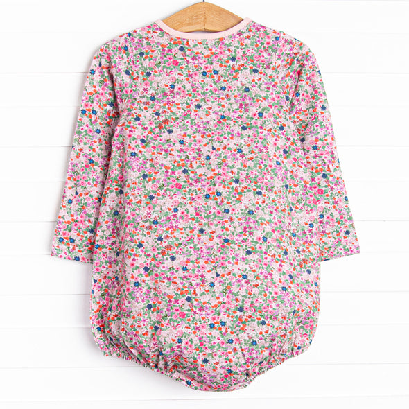 Hand-Painted Petals Pocket Bubble, Pink
