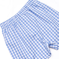 Main Street Mallard Applique Short Set, Blue