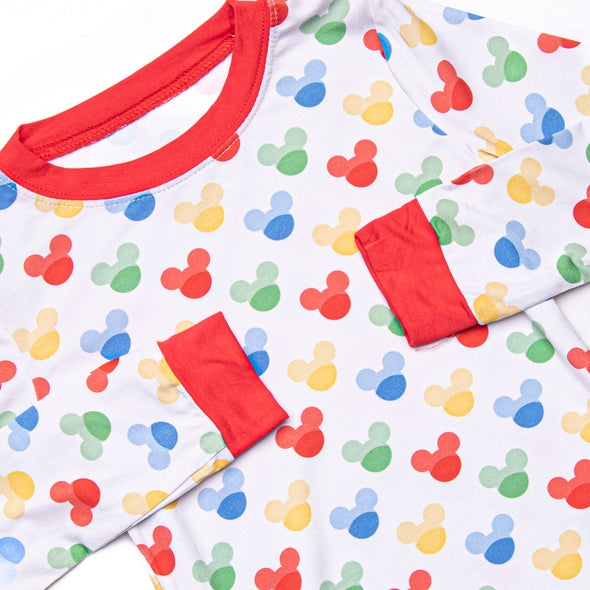 Magic Dreamland Bamboo Pajama Set, Red