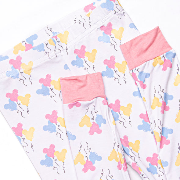 Mouse in the House Bamboo Pajama Set, Pink