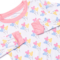 Mouse in the House Bamboo Pajama Set, Pink