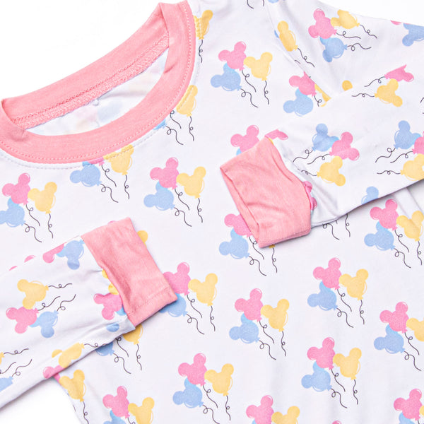 Mouse in the House Bamboo Pajama Set, Pink