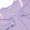 Bonnie Diaper Set, Purple Stripe